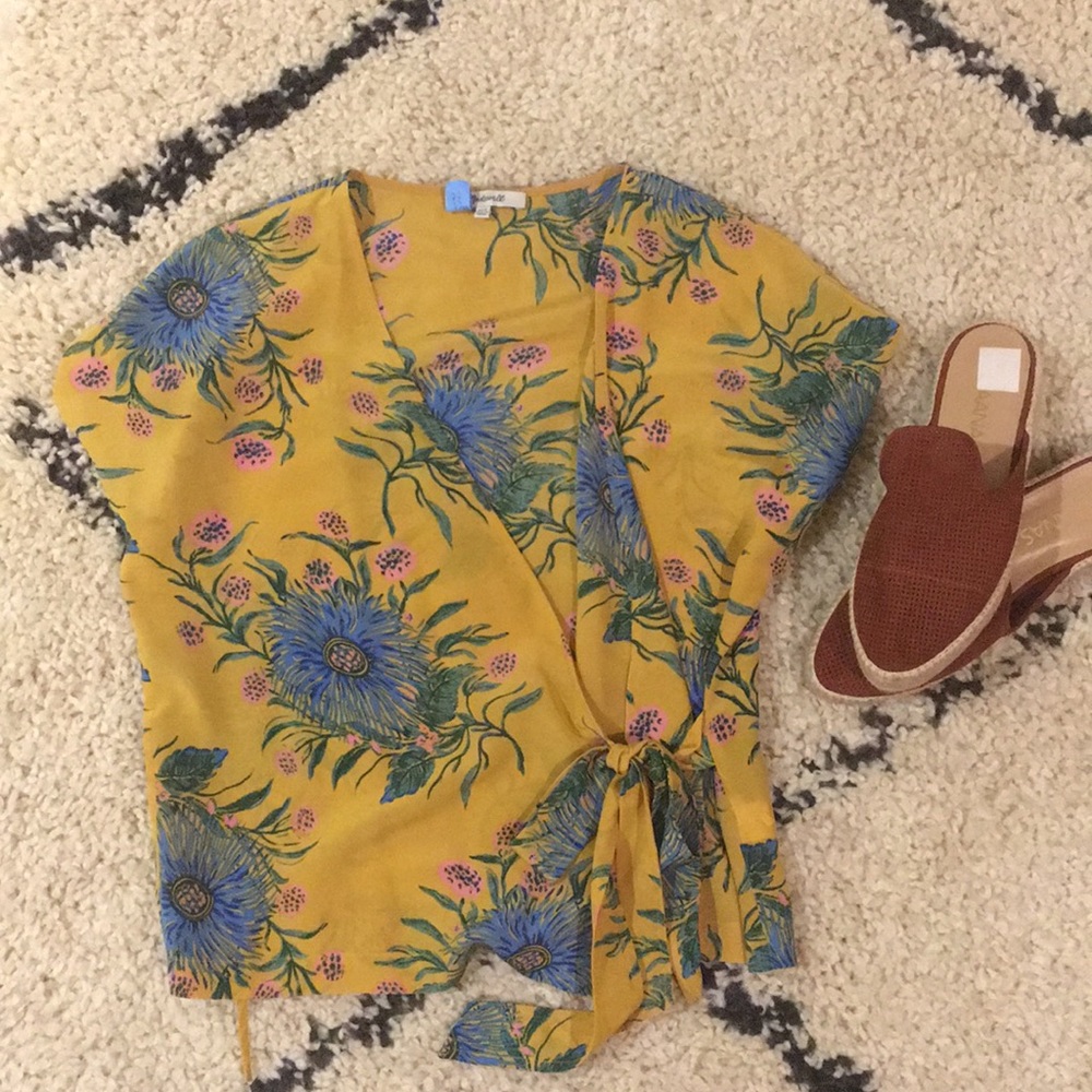 Madewell Silk Wrap Blouse